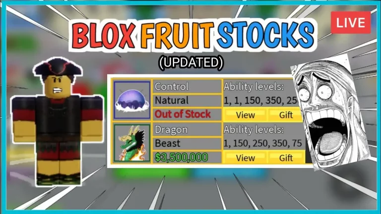 Blox Fruits Stock: A One Piece Roblox Themed Game